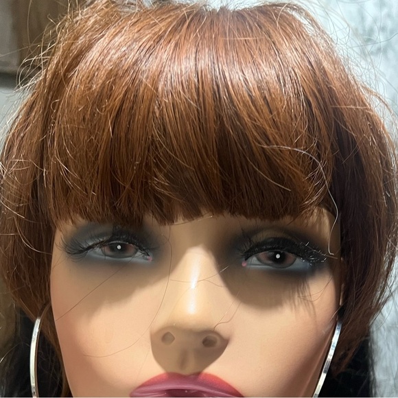 Medium Auburn Clip in Synthetic bangs - Picture 4 of 4